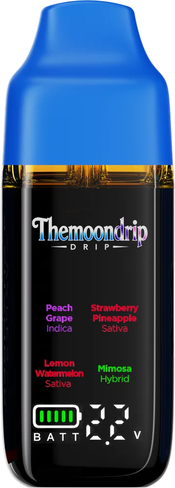 Themoondrip 4 Chamber Vape — Peach Grape, Strawberry Pineapple, Lemon Watermelon & Mimosa