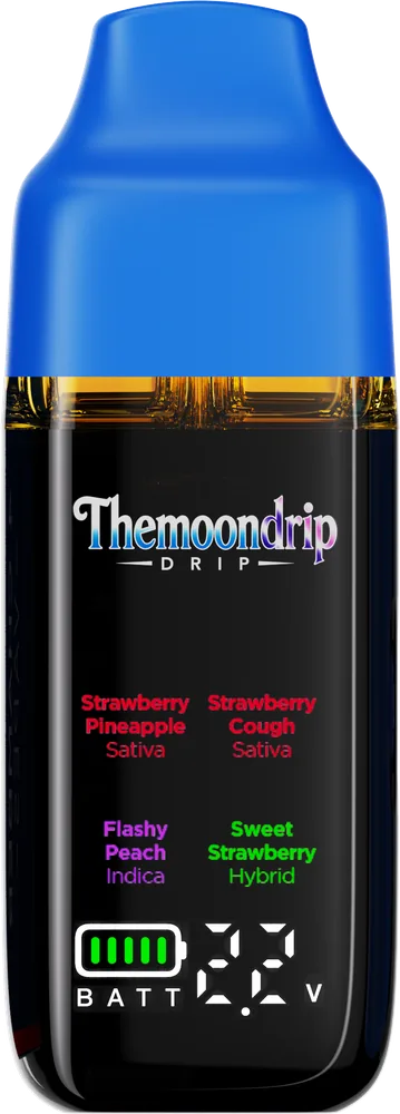 Themoondrip 4 Chamber Vape — Strawberry Pineapple, Strawberry Cough, Flashy Peach & Sweet Strawberry